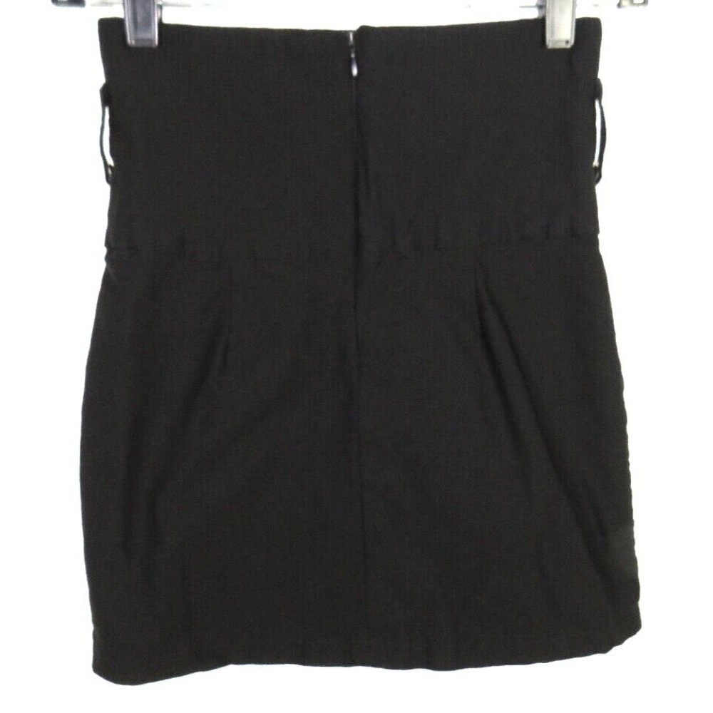 Forever 21 xxi Women's Black High Waist Stretchy Mini Skirt Size S - Picture 2 of 7
